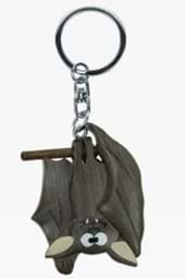 Bild von Fledermaus hängend Anhänger Schlüsselanhänger Taschenanhänger aus Holz 