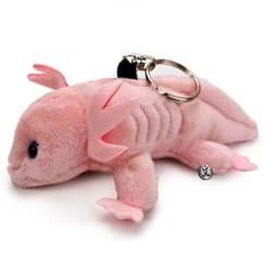 Bild von Axolotl Schlüsselanhänger Kuscheltier Plüsch Anhänger rosa Lurch ROSELLA