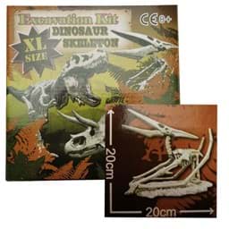 Bild von Ausgrabungsset Pteranodon Dinosaurier Skelett Flugsaurier 20 x 20 cm