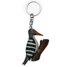Bild von Specht Vogel Schlüsselanhänger Taschenanhänger aus Holz 