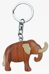 Bild von Mammut Elefant Anhänger Schlüsselanhänger Taschenanhänger aus Holz 