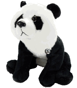 Bild von Panda Kuscheltier Bär 23 cm sitzend Plüschtier * BAHARI