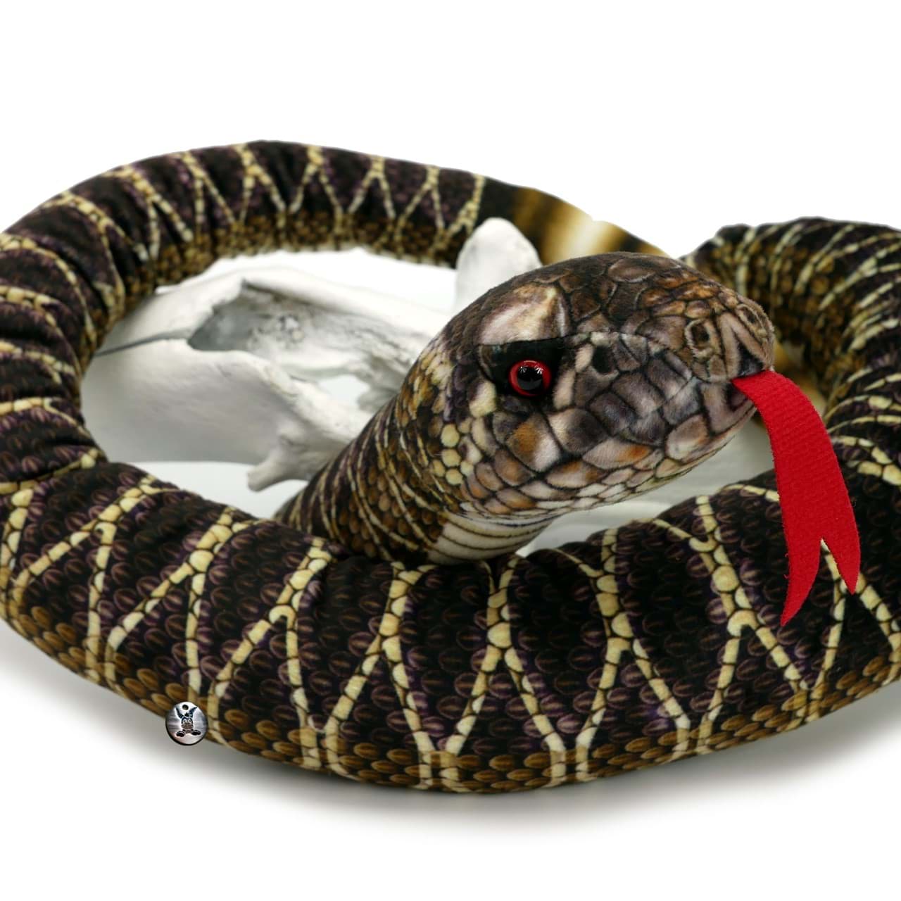 Bild von Klapperschlange Kuscheltier Schlange mit Rassel Plüschschlange Plüschtier MARNO