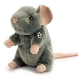 Bild von Maus Kuscheltier Ratte grau sitzend 14 cm Plüschtier * STANLY