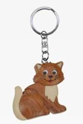 Bild von Katze Anhänger Schlüsselanhänger Taschenanhänger aus Holz 