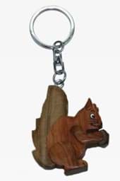 Bild von Eichhörnchen Anhänger Schlüsselanhänger Taschenanhänger aus Holz 