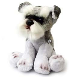 Bild von Schnauzer Kuscheltier Hund grau Plüschtier Schnuffelhund TUSKA